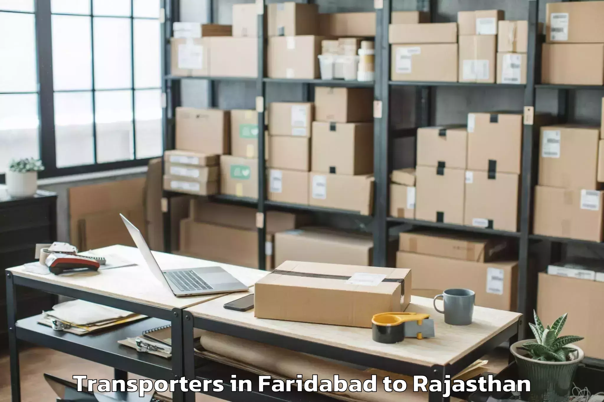 Reliable Faridabad to Indergarh Transporters